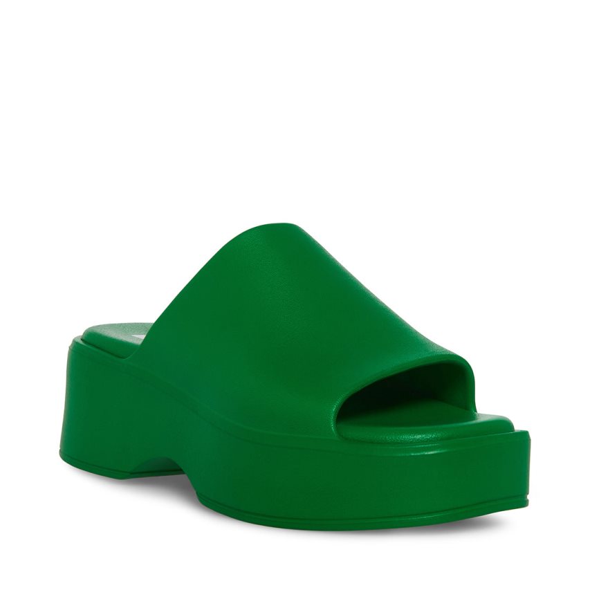 Sandalias de Plataforma Steve Madden Slinky-j Mujer Verde | ES IG1648